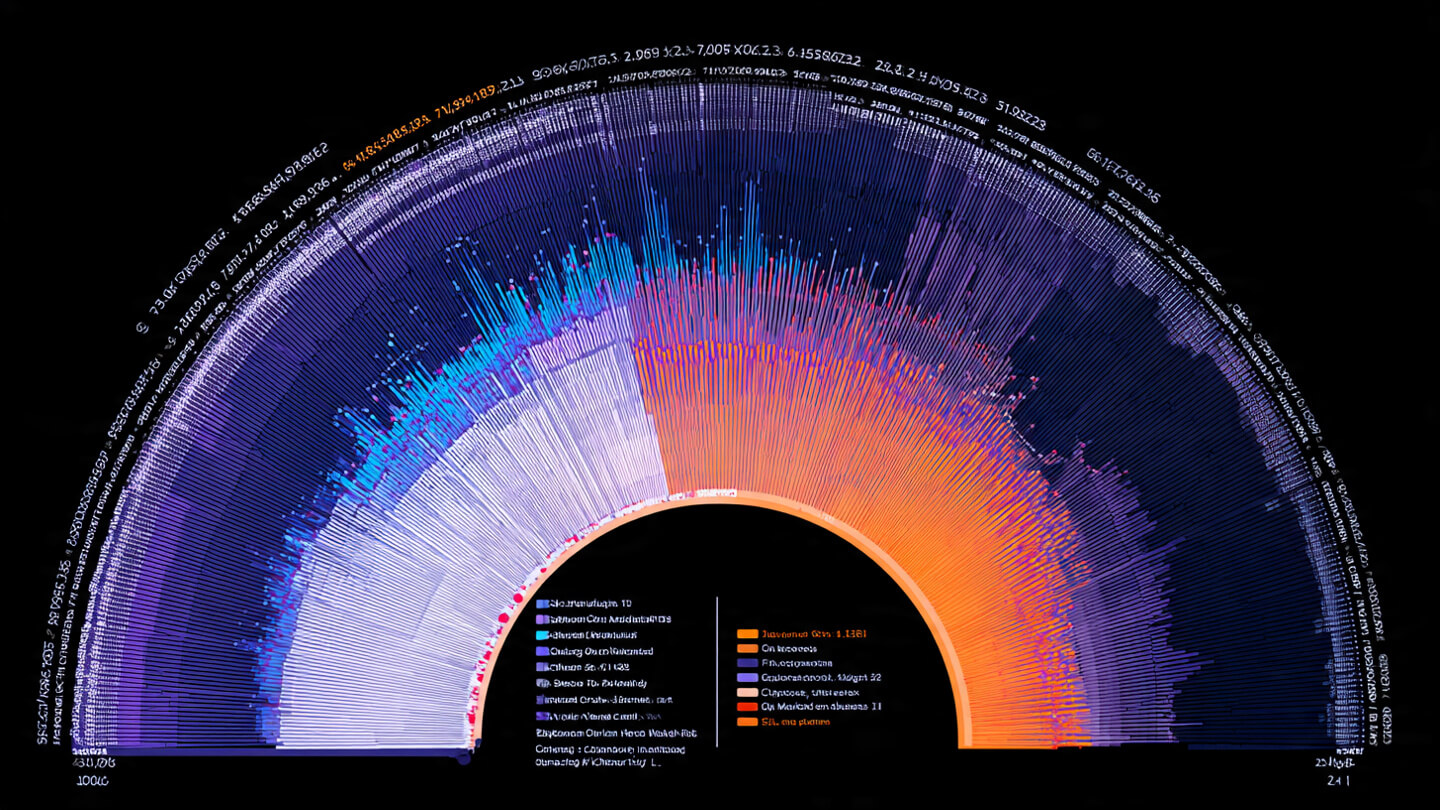 Global AI market share comparison US and China