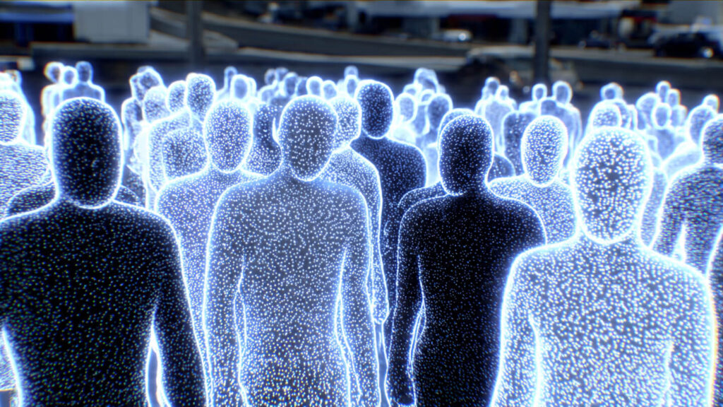 Digital society of AI agents forming communities