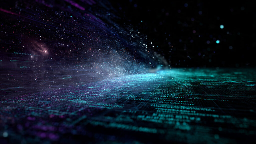 Simulation Hypothesis: Digital representation of simulated reality with quantum particles and binary code