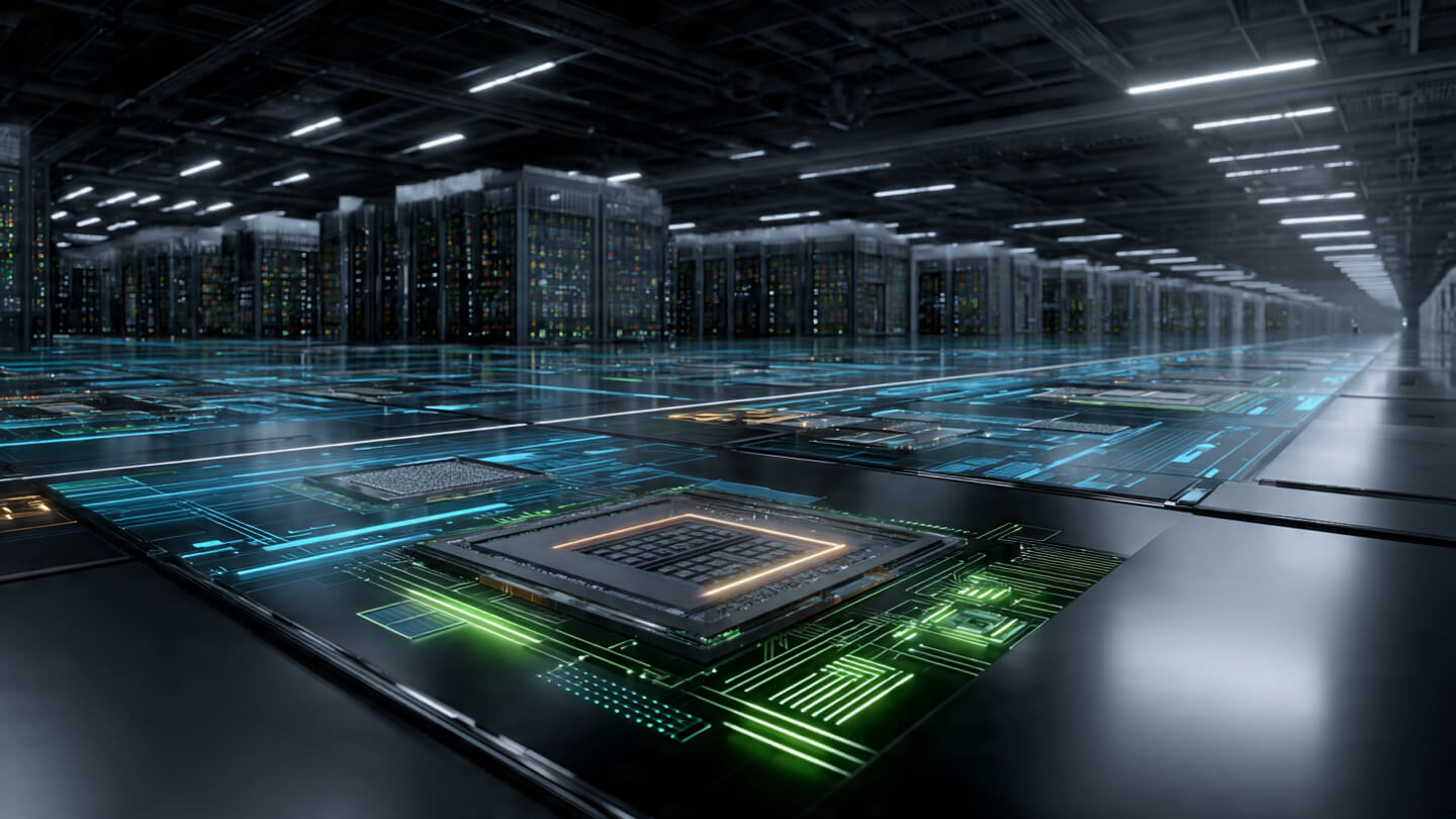 NVIDIA AI chips and data center GPUs representing shift from gaming to artificial intelligence