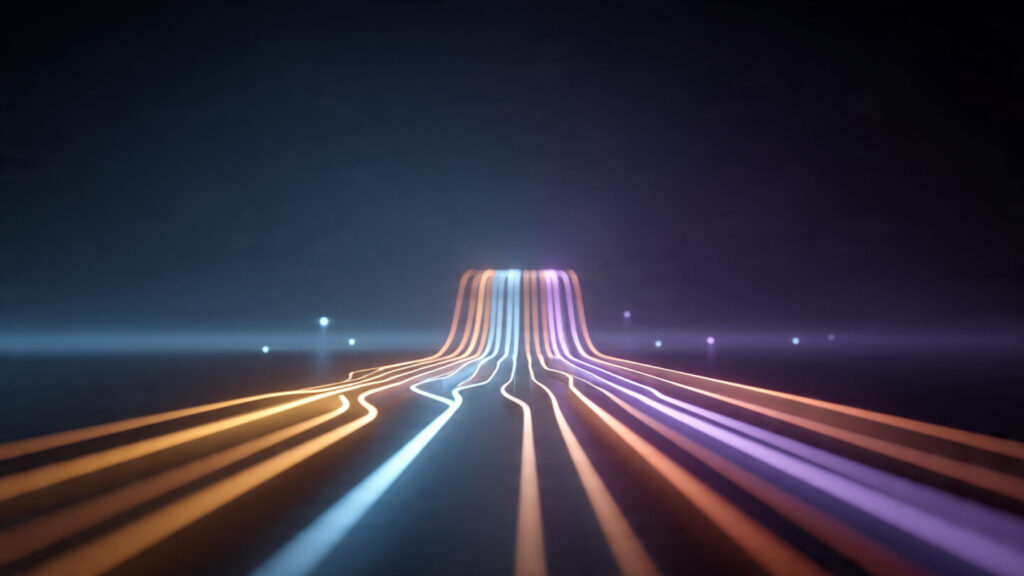 Three branching paths representing Bostrom's simulation trilemma