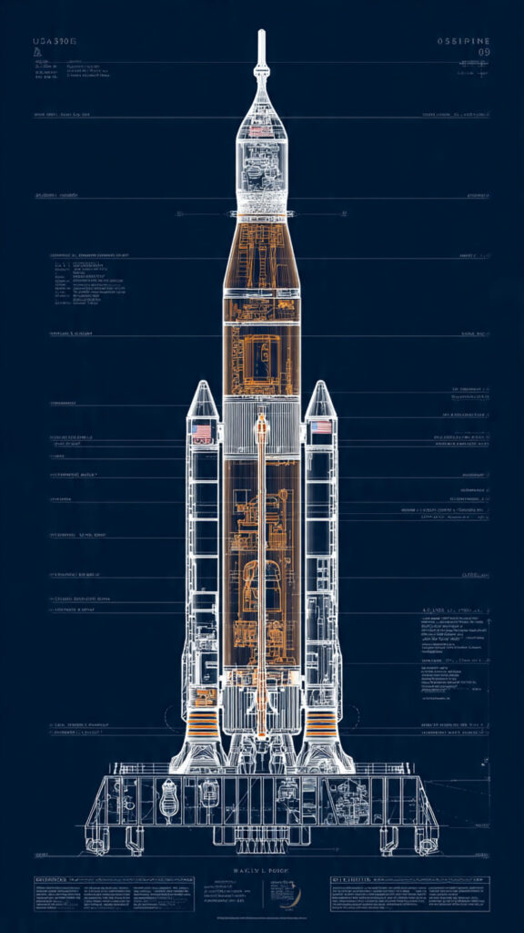 Space Launch System SLS rocket diagram showing core stage, boosters, ICPS, and Orion capsule
