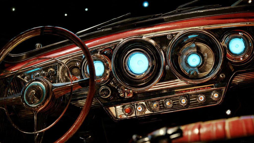 Concept art of fictional time machine