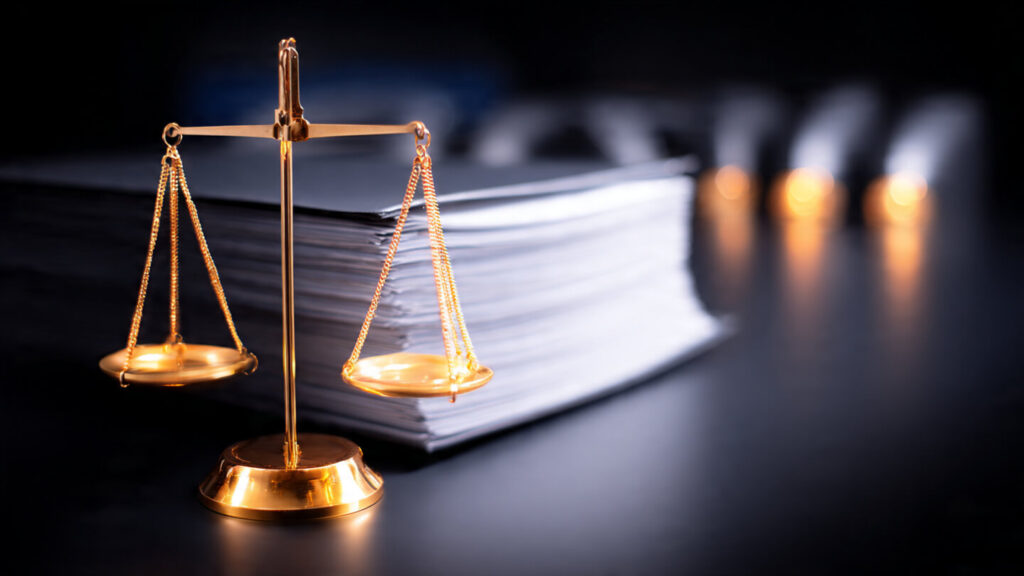 Scales of justice symbolizing accountability and legal justice